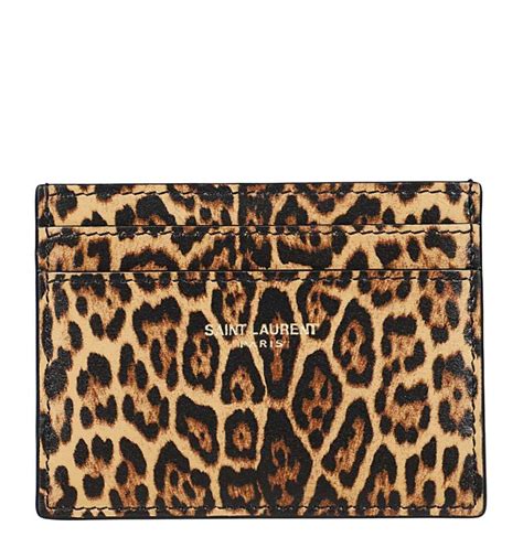 ysl leopard card case|YSL wallets best price.